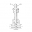 Forged Steel Gate Valve Extended Bonnet