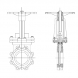 Knife gate valve Lug type